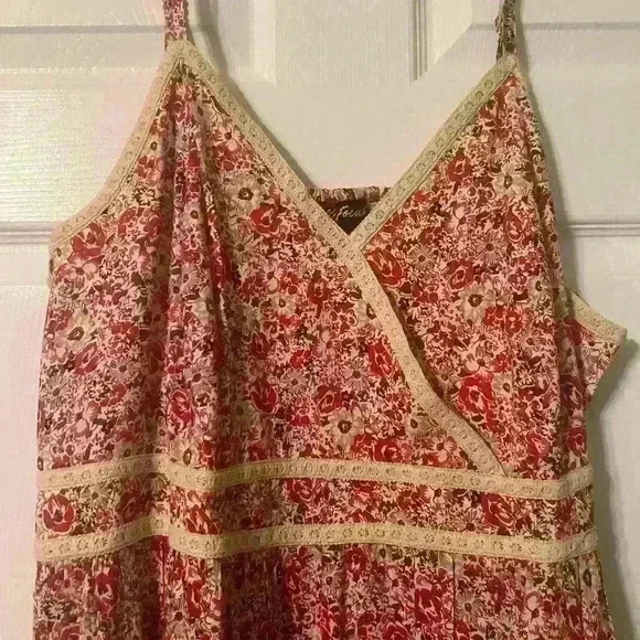 Soft Focus Women's Plus Size Floral Print Maxi Dress 26W - Picture 3 of 5